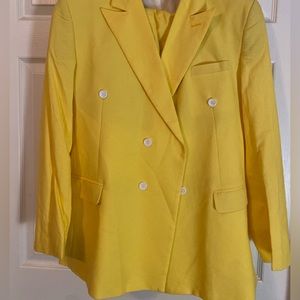 Men’s Linen Double breasted suit short set.